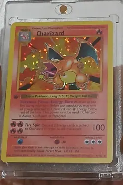 Pokemon Charizard 1st Edition DiY Base set 1 Placeholder Card NM+ - Image 2