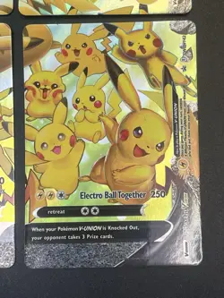 Pokemon TCG Pikachu V-Union Black Star Promo Complete Set of 4 SWSH Promo Cards - Image 4