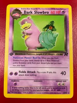 Dark Slowbro 29/82 Team Rocket Regular First Edition Pokemon Card - Image 1