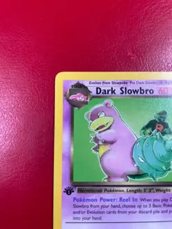 Dark Slowbro 29/82 Team Rocket Regular First Edition Pokemon Card - Image 5