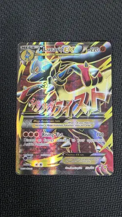 Pokemon TCG M Lucario EX 55a/111 Furious Fists Holo Full Art Ultra Rare Card - Image 1
