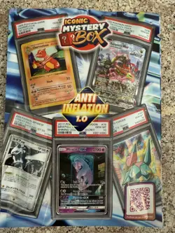 ICONIC MYSTERY ANTI-INFLATION 1.0 BOX PSA 10 POKEMON CARD NEW RELEASE! - Image 1