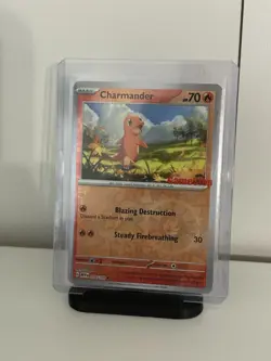 Pokemon Charmander 151 Scarlet & Violet Exclusive Promo Card 004/165 GameStop - Image 2