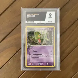 Treecko 15/17 Pop Series 4 2006 Pokemon Card - Ace Graded Mint 9 - Image 1