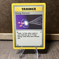 Pokemon Card Energy Retrieval 81/102 BS Base Set Unlimited - Image 1