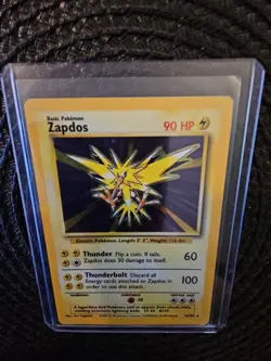 Pokemon TCG Zapdos Holo Base Set 1999 Unlimited Rare Card 16/102 - Image 3