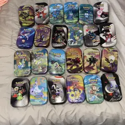 Lot Of 24 NEW Pokemon Trading Card Game Tins - Image 1