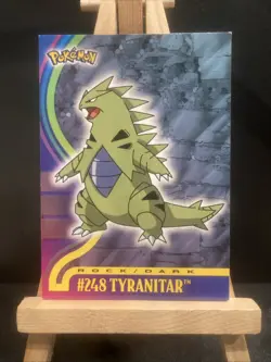 #248 Tyranitar Pokemon Card Topps LP vintage - Image 1
