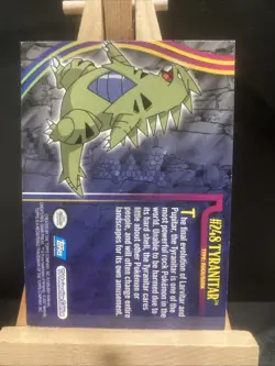 #248 Tyranitar Pokemon Card Topps LP vintage - Image 2
