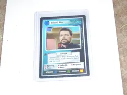 Star Trek Willian T Riker Foil Ccg Card - Image 1