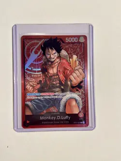Monkey D Luffy ST01-001 2022 Foil Leader One Piece Card Game - Image 1