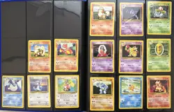 Pokemon Base Set Complete Common & Uncommon Set WOTC 1999 Pokemon Card Lot - Image 1