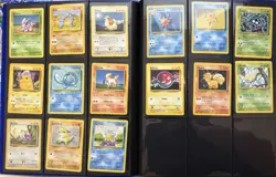 Pokemon Base Set Complete Common & Uncommon Set WOTC 1999 Pokemon Card Lot - Image 3