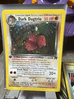 Dark Dugtrio Holo Rare Card First Edition 6/82 Team Rocket Pokemon - Image 1