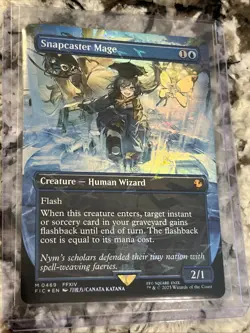 Snapcaster Mage (Borderless) (Chocobo Track Foil) Commander: Final Fantasy Foil - Image 2