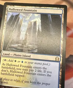 MTG - Magic The Gathering Return to Ravnica - Hallowed Fountain - Rare - LP/MP - Image 5