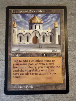 Magic The Gathering MTG 6x9 Promo Library of ALEXANDRIA - Image 1