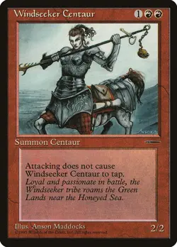 Windseeker Centaur 1x MtG HarperPrism Book Promos PLAYED - Image 1