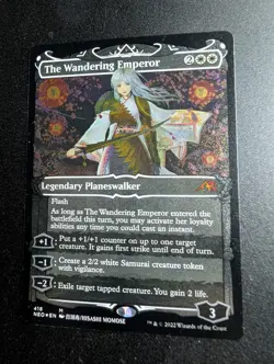The Wandering Emperor (Showcase) (Foil Etched) - Kamigawa: Neon Dynasty (NEO) NM - Image 5