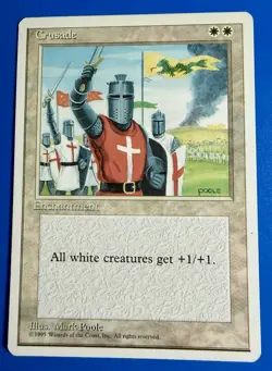1 BANNED MTG Magic The Gathering Crusades | Fourth Edition 4ED | NM - Image 1