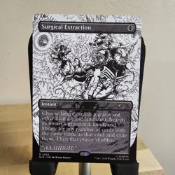 MTG Surgical Extraction (2022) *Non-Foil* B&W Inked Secret Lair: Venom MT/NM - Image 1