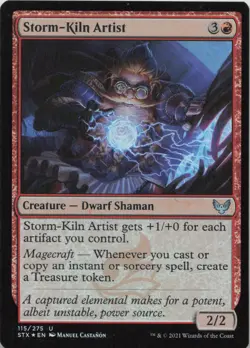 Storm-Kiln Artist - FOIL - U Strixhaven: School of Mages 115 - MTG - Image 1