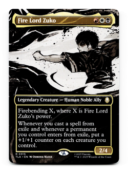 Fire Lord Zuko (Borderless) - [Avatar: The Last Airbender] MTG - Image 1