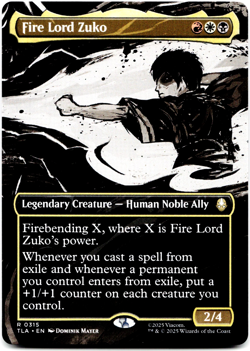 Fire Lord Zuko (Borderless) - [Avatar: The Last Airbender] MTG - Image 3