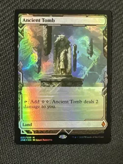 MTG Ancient Tomb Foil - Zendikar Rising Expeditions Magic The Gathering - Image 1