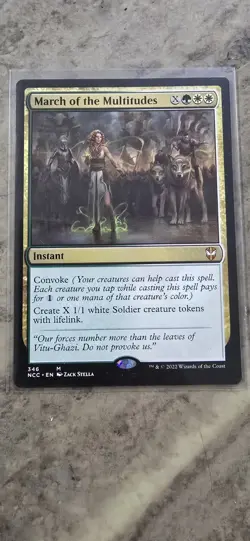 March of the Multitudes Commander: Streets of New Capenna Regular Mythic NM MTG - Image 1