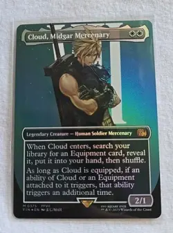 Cloud, Midgar Mercenary (Borderless) Final Fantasy Foil - Image 1