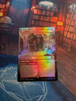 Lindblum, Industrial Regency (Borderless) - FINAL FANTASY (FIN) MTG TCG NM FOIL - Image 1