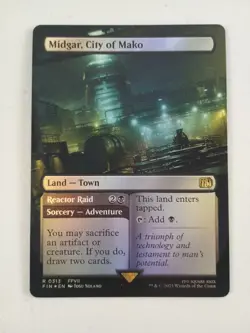 Magic The Gathering Midgar, City of Mako R 0313 FIN Borderless Foil MTG NM - Image 1