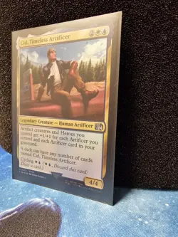 Final Fantasy MTG - Cid, Timeless Artificer #412 Foil (Discounted) - Image 3