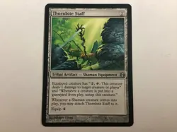 MTG Morningtide THORNBITE STAFF LP (3104) Graded Power - Image 1