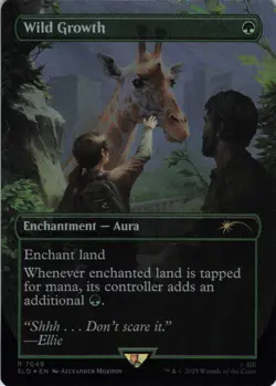 MTG Wild Growth (Rainbow) (7049) | NM Foil | Secret Lair {SLD} - Image 2