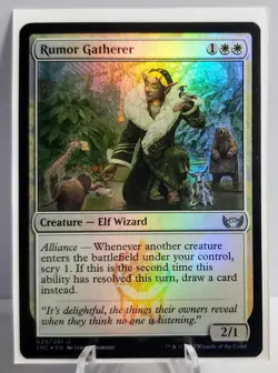 X 1 Rumor Gatherer Foil NM-M 029 Streets of New Capenna SNC MTG Magic - Image 1