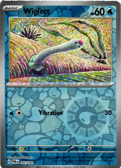 NM Pokemon Paradox Rift Wiglett Reverse Holo 052 - Image 1