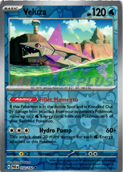 NM Pokemon Paradox Rift Veluza Reverse Holo 054 - Image 1