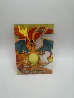 RARE Charizard Clear 1st Edition PC3 - 2000 Topps Pokemon TV Animation #06 NM - Image 1