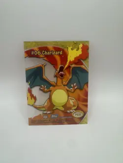 RARE Charizard Clear 1st Edition PC3 - 2000 Topps Pokemon TV Animation #06 NM - Image 2