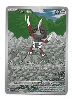 CARTE POKEMON SCALPION 142/086 60 PV SERIE ECARLATE ET VIOLET FOUDRE NOIRE NEUVE - Image 1