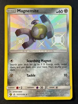 Magnemite SV27/SV94 Hidden Fates Pokemon Card Near Mint - Image 1