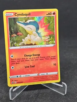 Pokemon Card Cyndaquil SWSH221 Sword & Sheild Black Star Promo - Image 1