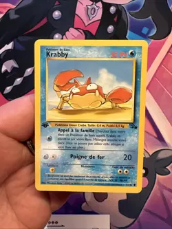 Carte pokemon wizard fossile edition 1 ed1 francais vf fr Krabby 51/62 - Image 2