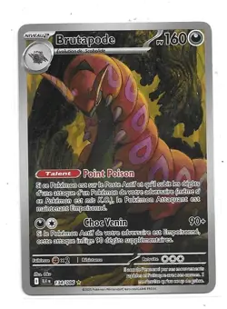 CARTE POKEMON BRUTAPODE 134/086 160 PV SERIE ECARLATE ET VIOLET FOUDRE NOIRE NEU - Image 1