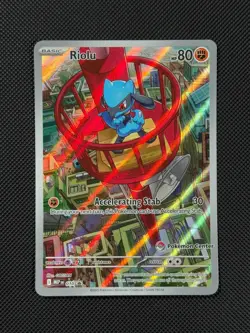 Pokemon Cards Riolu SVP 010 Pokemon Center Scarlet & Violet Promo Holo - Image 2