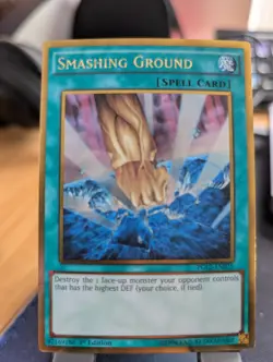 YuGiOh! Smashing Ground PGL2-EN075 Gold Rare 1st Ed - Image 1