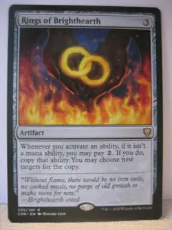 RINGS OF BRIGHTHEARTH MTG Magic the Gathering Card NM / LP - Artifact, Rare - Image 1