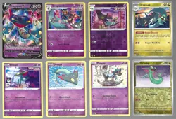 Dragapult V Dreepy Drakloak Pokemon Card Collection Set of 8 English Holo Rare - Image 1